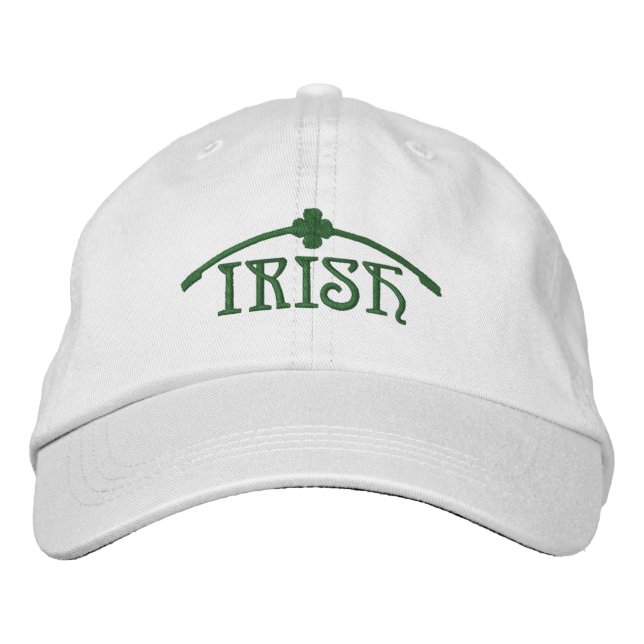 Gorra Bordada Shamrock irlandés (Anverso)