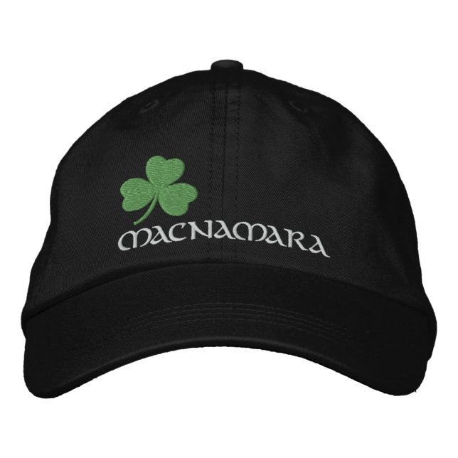 Gorra Bordada Shamrock personalizado irlandés (Anverso)