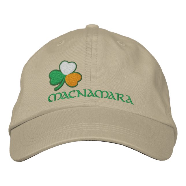 Gorra Bordada Shamrock personalizado irlandés (Anverso)