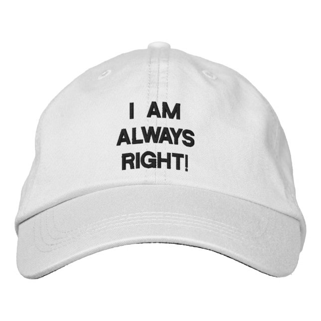 GORRA BORDADA SIEMPRE SOY EL CAZO DERECHO (Anverso)