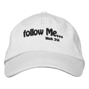 Gorra Bordada Sígueme la cita de la biblia Personalizar