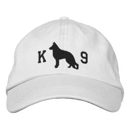 Gorra Bordada Silueta de perro pastor alemán K9 Guay GSD