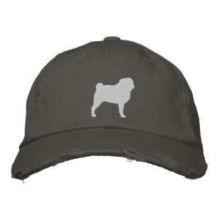 Gorra Bordada Silueta de Pug