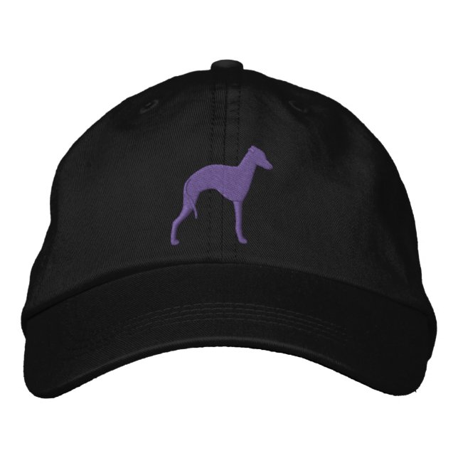 Gorra Bordada Silueta del galgo italiano (Anverso)