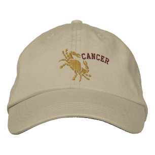 Gorra Bordada Símbolo de cáncer zodiaco bordado junio 21 - julio