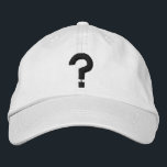Gorra Bordada ¿? Símbolo del signo de interrogación bordado en G<br><div class="desc">¿? - signo de interrogación. ¡Un signo de interrogación en lugar de una bombilla para simbolizar la confusión en lugar de una gran idea!</div>