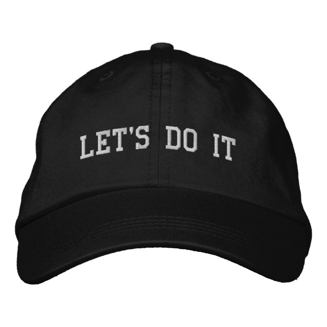 Gorra Bordada Simplemente - Monogramas y nombres DIY (Anverso)