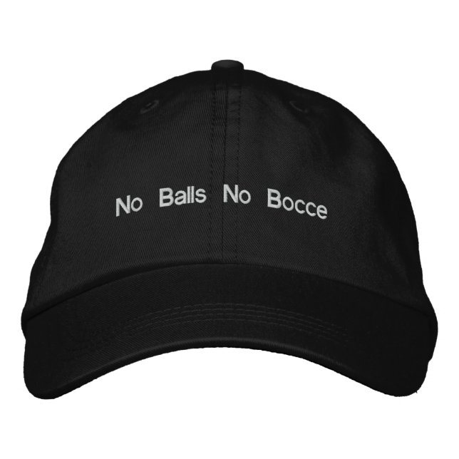 Gorra Bordada Sin bolas sin bocas (Anverso)
