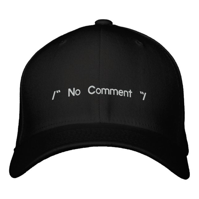 Gorra Bordada Sin comentario (Anverso)