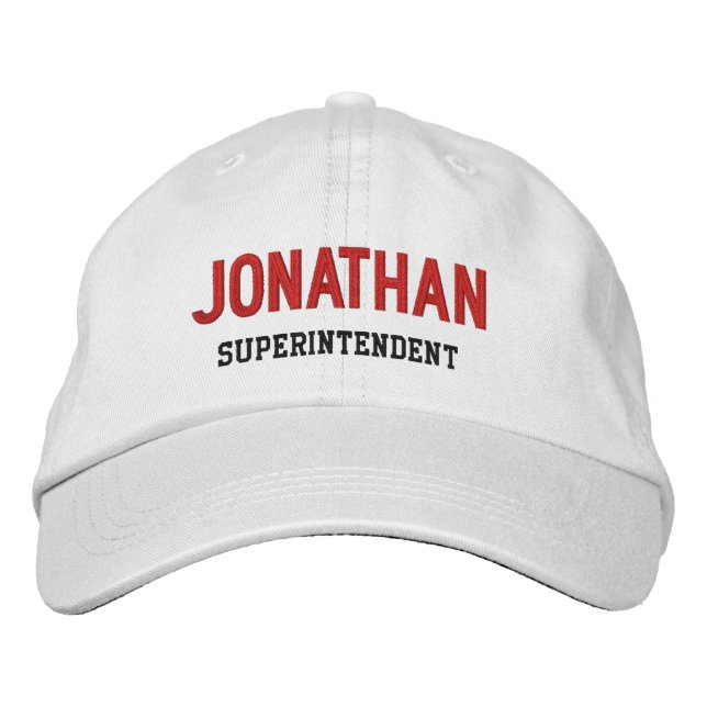 Gorra Bordada Sínónimo de software libre SUPERINTENDENT Nombre p (Anverso)