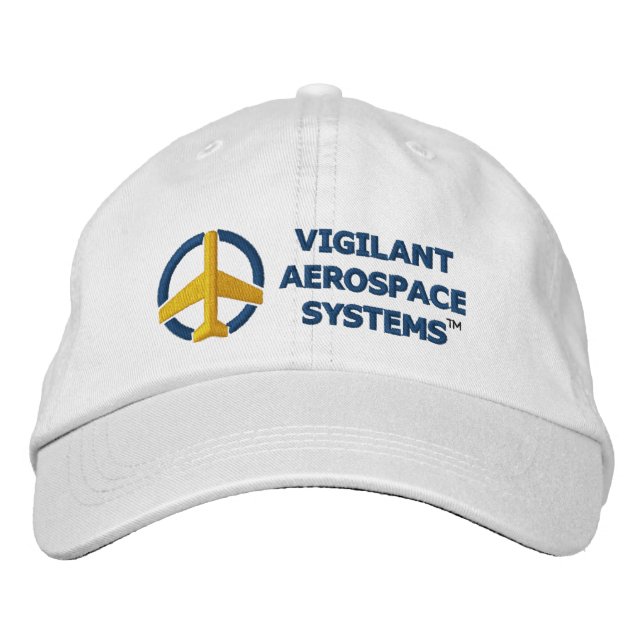 Gorra Bordada Sistemas aeroespaciales vigilantes con tapón de bo (Anverso)