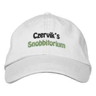 Gorra Bordada Snobbitorium de Czervik, Novedad divertida de la m