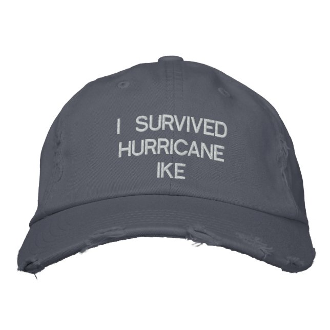 GORRA BORDADA SOBREVIVÍ AL HURACÁN IKE CAP (Anverso)