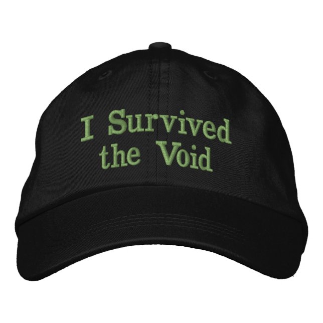 Gorra Bordada Sobreviví el sombrero del vacío (Anverso)