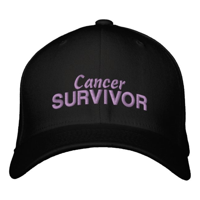 Gorra Bordada Sobreviviente de cáncer (Anverso)