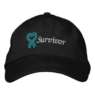 Gorra Bordada Sobreviviente de cáncer de ovario
