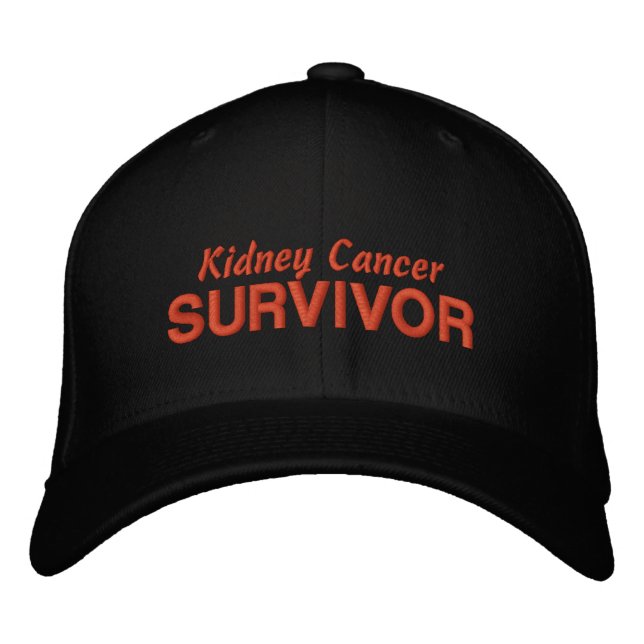 Gorra Bordada Sobreviviente de cáncer de riñón (Anverso)