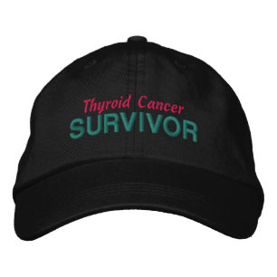 Gorra Bordada Sobreviviente de cáncer tiroideo