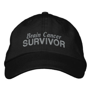 Gorra Bordada Sobreviviente del cáncer de cerebro