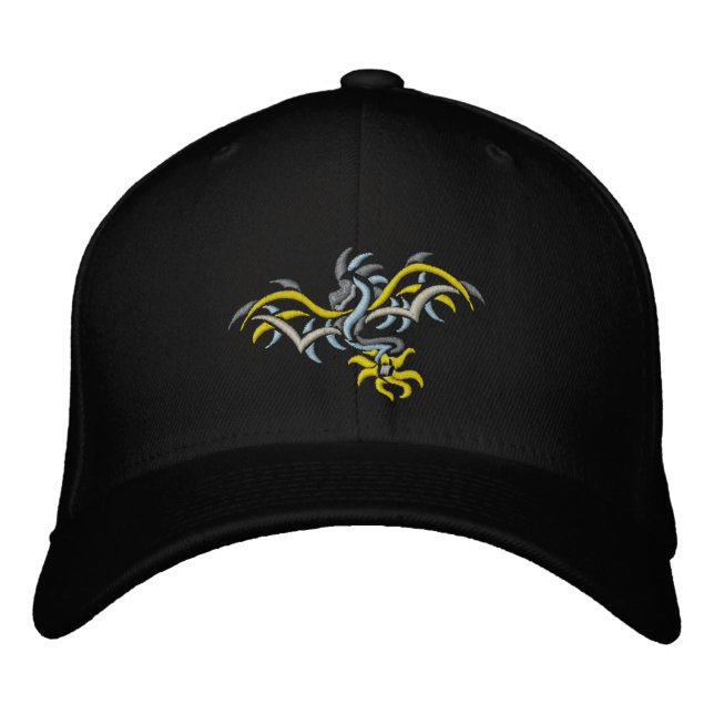 Gorra Bordada sol de dragón amarillo (Anverso)