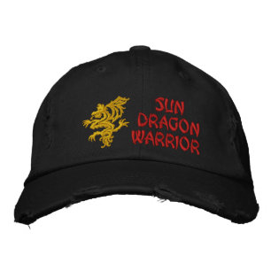 Gorra Bordada Sol, dragón, guerrero