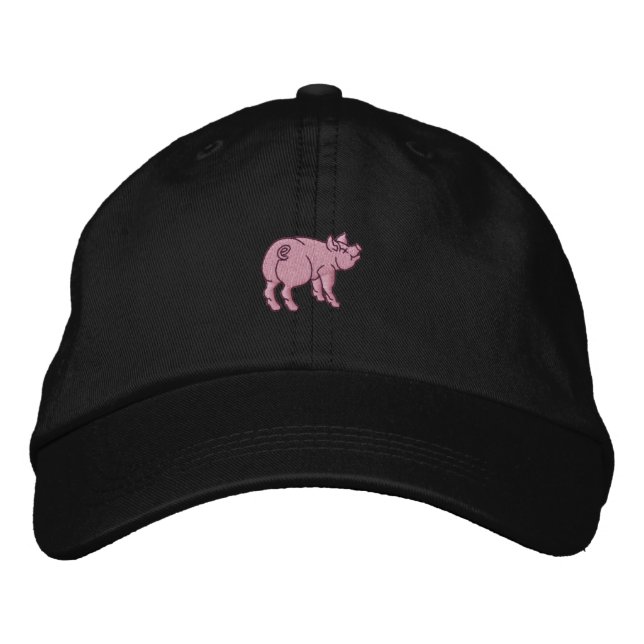 Gorra Bordada Sólo un Cerdito lindo (Anverso)