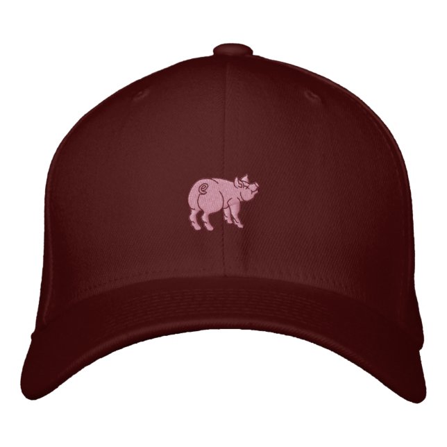 Gorra Bordada Sólo un Cerdito lindo (Anverso)