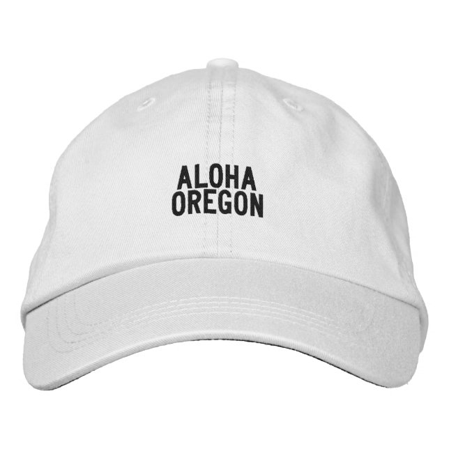 Gorra Bordada Sombrero Aloha Oregon (Anverso)