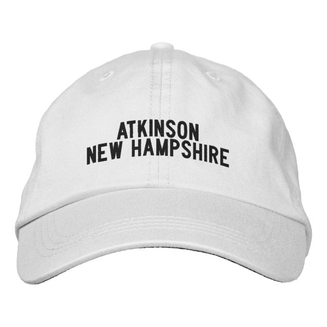 Gorra Bordada Sombrero Atkinson New Hampshire (Anverso)