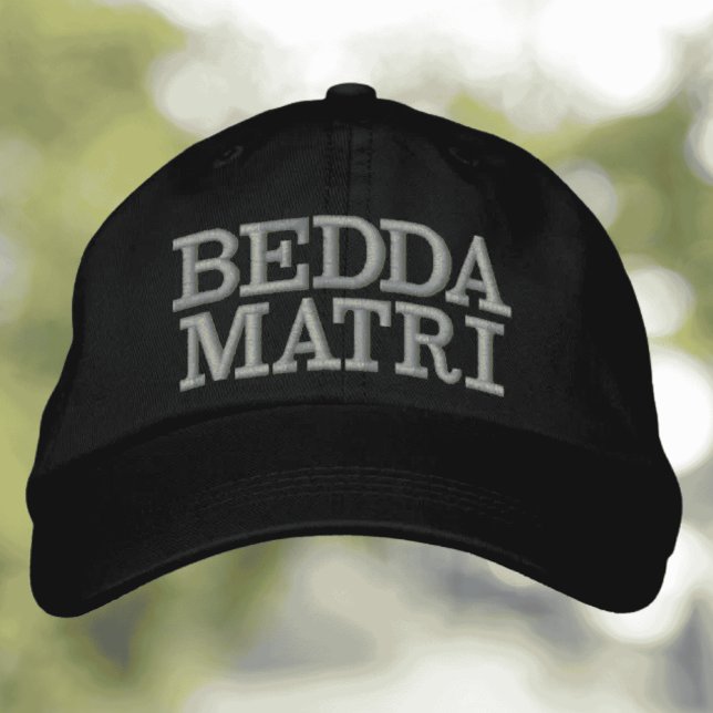 Gorra Bordada Sombrero Bordado (Bedda Matri Funny Embroidered Sicilian Hat - Sicily Saying Oh My God)