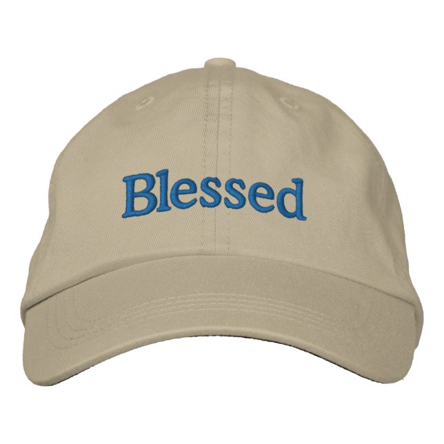 Gorra Bordada Sombrero Bordado Ajustable Bendito (Anverso)