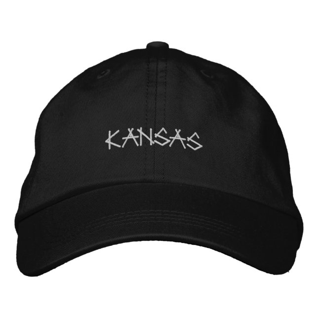 Gorra Bordada Sombrero Bordado de Kansas (Anverso)