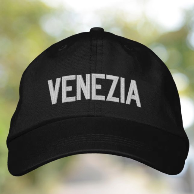 Gorra Bordada Sombrero bordado Venezia (Venezia Embroidered Hat - or customize to Venice - Italian heritage travel gift)