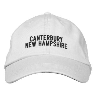 Gorra Bordada Sombrero Canterbury New Hampshire