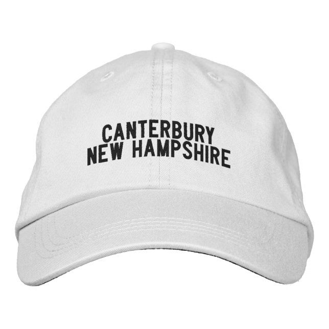 Gorra Bordada Sombrero Canterbury New Hampshire (Anverso)