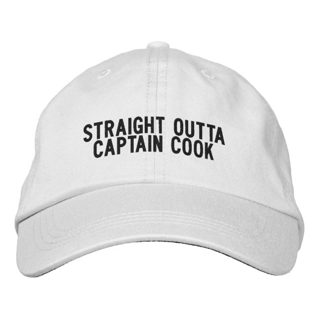 Gorra Bordada Sombrero CAPITÁN COOK Hawái (Anverso)