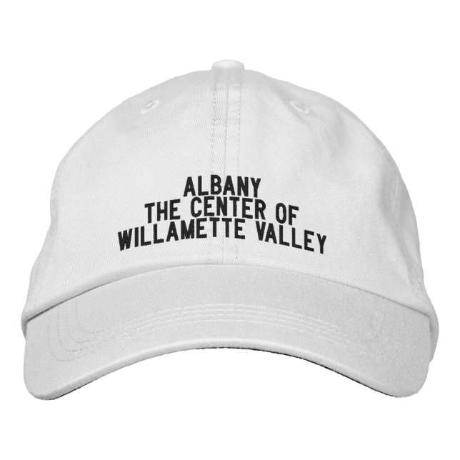 Gorra Bordada Sombrero de Albany Oregon (Anverso)