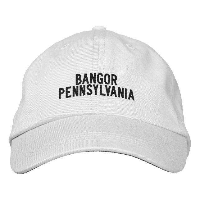 Gorra Bordada Sombrero de Bangor Pennsylvania (Anverso)