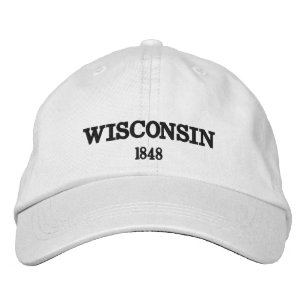 Gorra Bordada Sombrero de béisbol ajustable Wisconsin