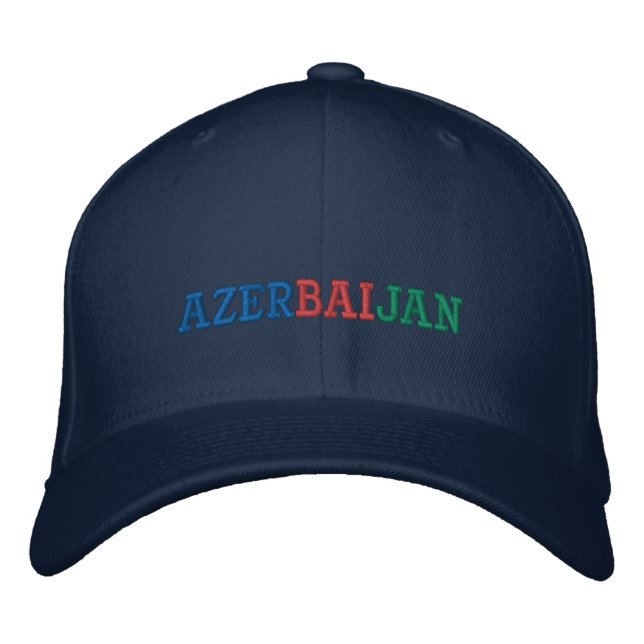 Gorra Bordada Sombrero de béisbol bordado en Azerbaiyán (Anverso)