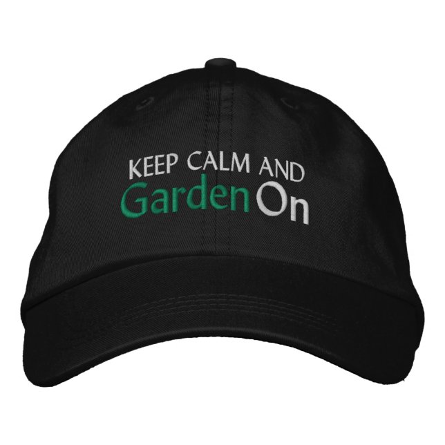 Gorra Bordada Sombrero de béisbol bordado en jardinería (Anverso)