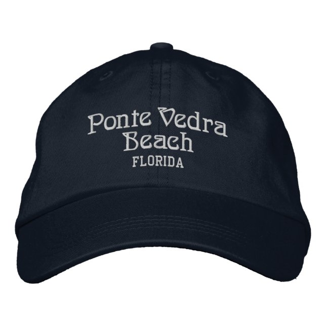 Gorra Bordada Sombrero de béisbol bordado en la playa Ponte Vedr (Anverso)