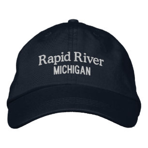 Gorra Bordada Sombrero de béisbol bordado en río Michigan
