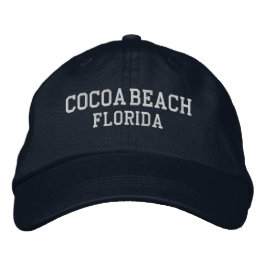 Gorra Bordada Sombrero de béisbol con cubierta de Cocoa Beach Fl