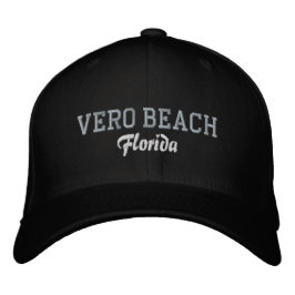 Gorra Bordada Sombrero de Béisbol Embraizado en Vero Beach Flori
