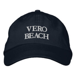 Gorra Bordada Sombrero de Béisbol Embraizado en Vero Beach Flori