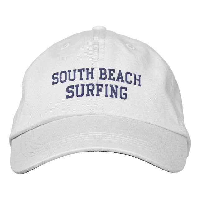 Gorra Bordada Sombrero de Béisbol Embrogado de Surfing Beach (Anverso)