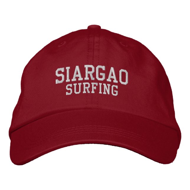 Gorra Bordada Sombrero de béisbol Siargao Filipinas (Anverso)