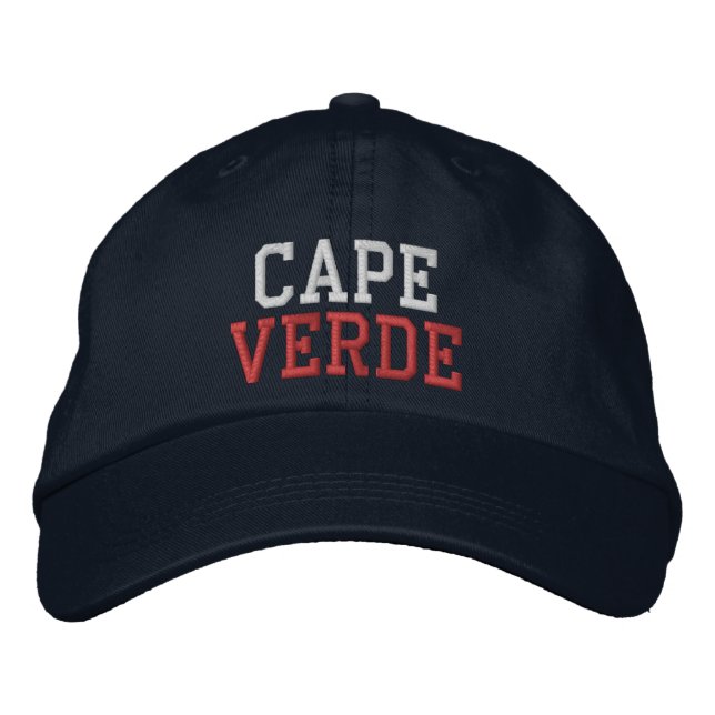 Gorra Bordada Sombrero de Cabo Verde (Anverso)