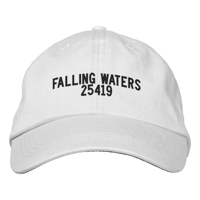 Gorra Bordada Sombrero de Falling Waters West Virginia (Anverso)